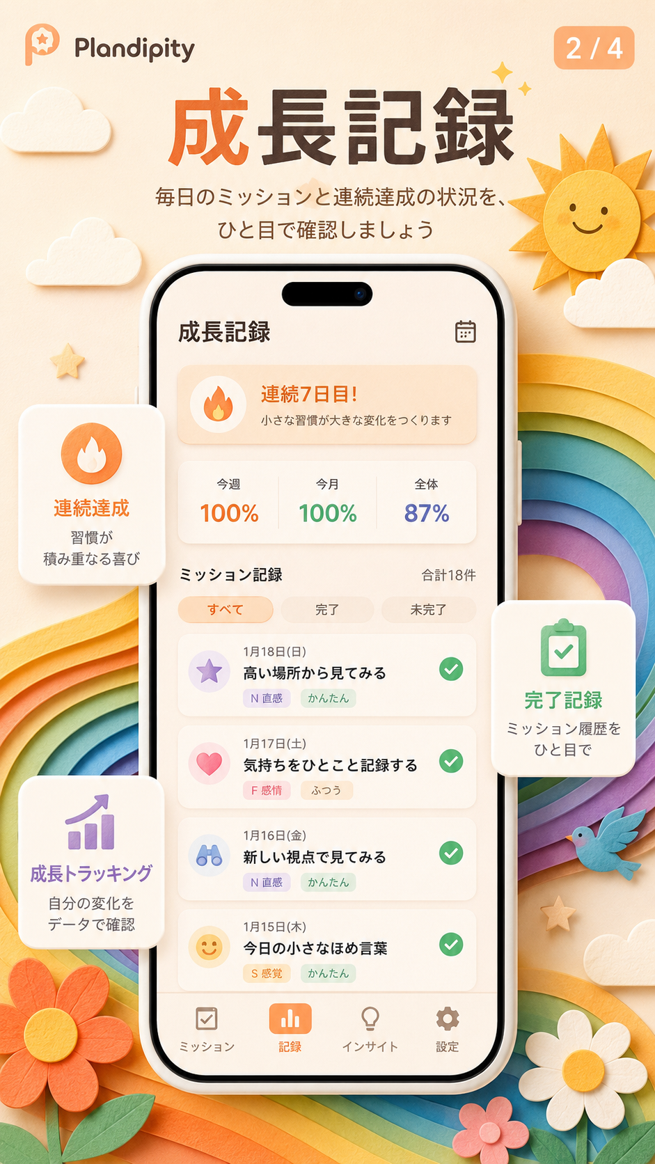 Plandipity日本語アプリ紹介画面2